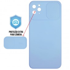 Capa para iPhone 11 Pro Max - Emborrachada Cam Protector Azul Turquesa